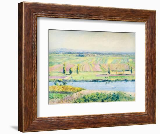 The Plain of Gennevilliers from the Hills of Argenteuil, 1888 (Oil on Canvas)-Gustave Caillebotte-Framed Giclee Print