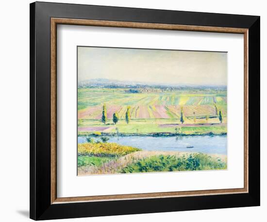 The Plain of Gennevilliers from the Hills of Argenteuil, 1888 (Oil on Canvas)-Gustave Caillebotte-Framed Giclee Print