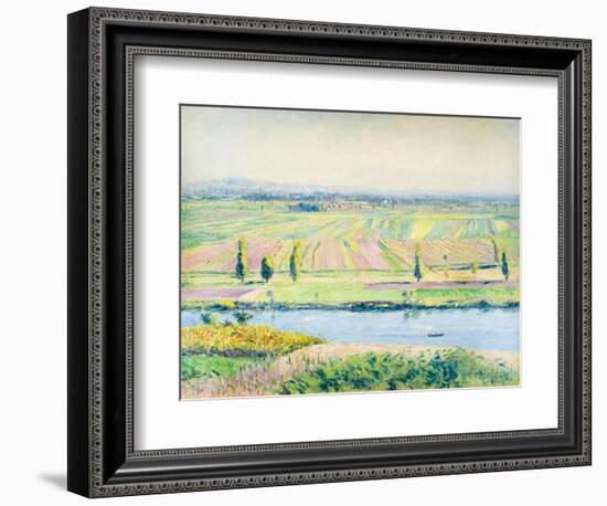 The Plain of Gennevilliers from the Hills of Argenteuil, 1888 (Oil on Canvas)-Gustave Caillebotte-Framed Giclee Print