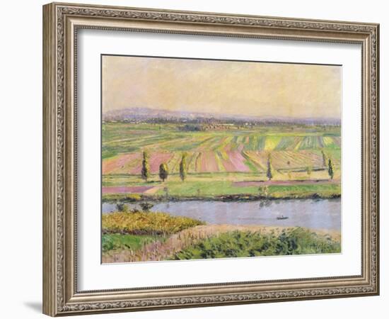 The Plain of Gennevilliers from the Hills of Argenteuil, 1888-Gustave Caillebotte-Framed Giclee Print