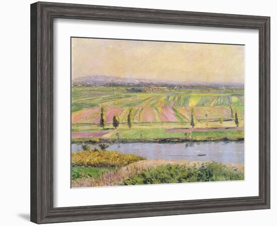 The Plain of Gennevilliers from the Hills of Argenteuil, 1888-Gustave Caillebotte-Framed Giclee Print