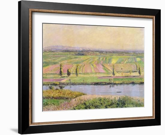 The Plain of Gennevilliers from the Hills of Argenteuil, 1888-Gustave Caillebotte-Framed Giclee Print