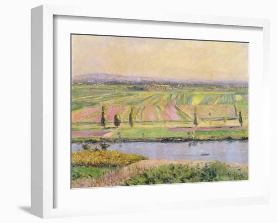 The Plain of Gennevilliers from the Hills of Argenteuil, 1888-Gustave Caillebotte-Framed Giclee Print