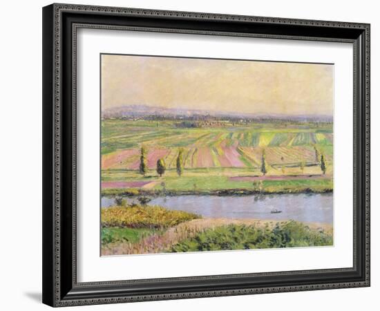 The Plain of Gennevilliers from the Hills of Argenteuil, 1888-Gustave Caillebotte-Framed Giclee Print