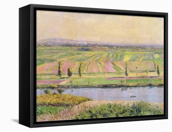 The Plain of Gennevilliers from the Hills of Argenteuil, 1888-Gustave Caillebotte-Framed Premier Image Canvas