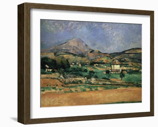 The Plain of the Mont Sainte-Victoire, 1882-1885-Paul Cézanne-Framed Giclee Print