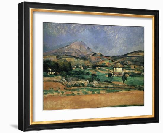 The Plain of the Mont Sainte-Victoire, 1882-1885-Paul Cézanne-Framed Giclee Print