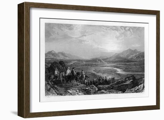 The Plain of the River Jordan, Looking Towards the Dead Sea, 1841-Sam Fisher-Framed Giclee Print