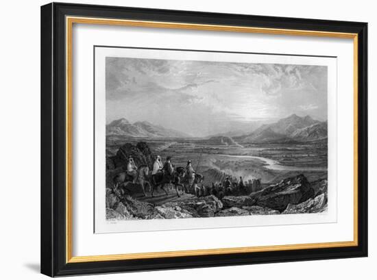 The Plain of the River Jordan, Looking Towards the Dead Sea, 1841-Sam Fisher-Framed Giclee Print