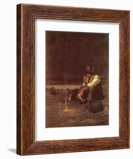 The Plains Herder, 1908-Newell Convers Wyeth-Framed Giclee Print