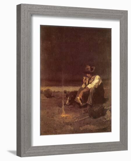 The Plains Herder, 1908-Newell Convers Wyeth-Framed Giclee Print