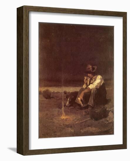 The Plains Herder, 1908-Newell Convers Wyeth-Framed Giclee Print