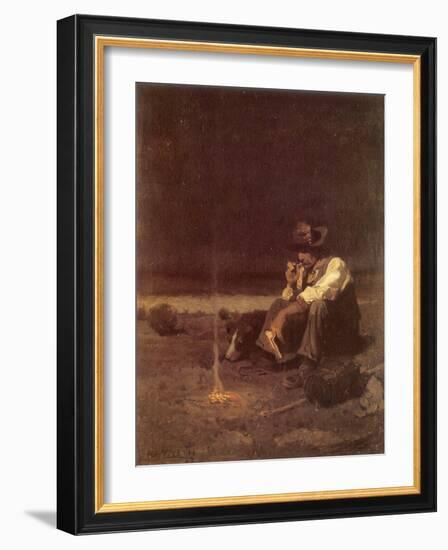 The Plains Herder, 1908-Newell Convers Wyeth-Framed Giclee Print