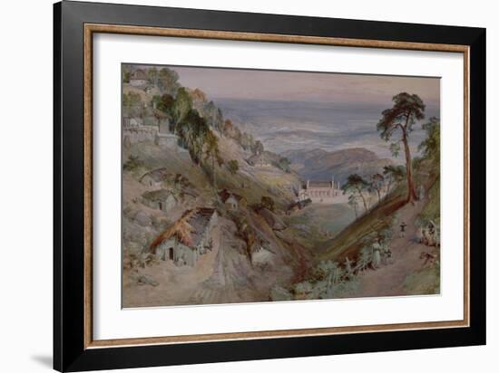 The Plains, Landour Church, Mussoorie, 1884-William Simpson-Framed Giclee Print