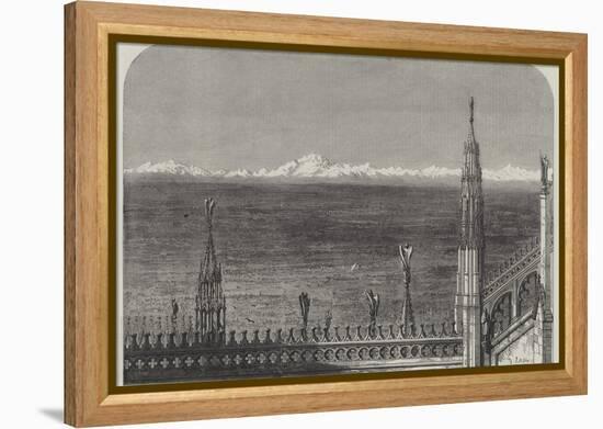 The Plains of Lombardy from the Roof of Milan Cathedral-Samuel Read-Framed Premier Image Canvas