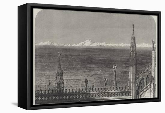 The Plains of Lombardy from the Roof of Milan Cathedral-Samuel Read-Framed Premier Image Canvas