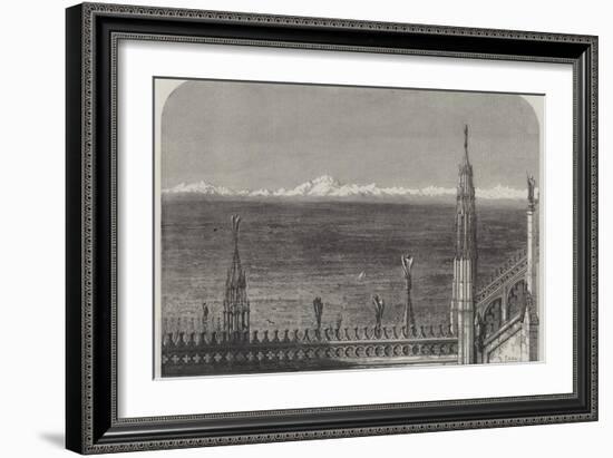 The Plains of Lombardy from the Roof of Milan Cathedral-Samuel Read-Framed Giclee Print