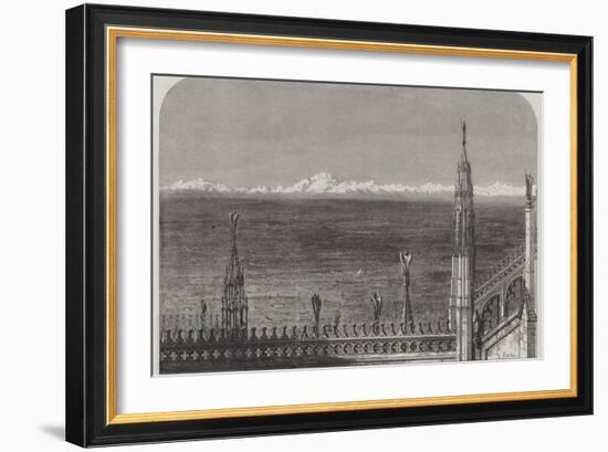 The Plains of Lombardy from the Roof of Milan Cathedral-Samuel Read-Framed Giclee Print