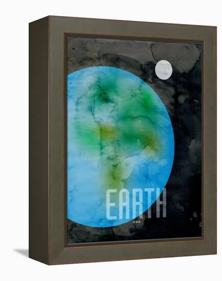 The Planet Earth-Michael Tompsett-Framed Stretched Canvas