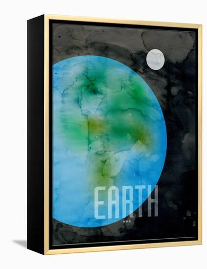 The Planet Earth-Michael Tompsett-Framed Stretched Canvas