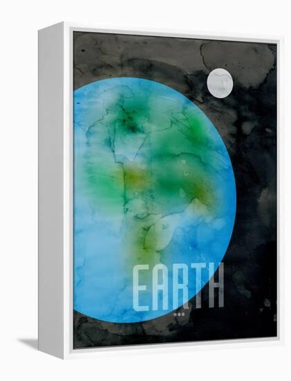 The Planet Earth-Michael Tompsett-Framed Stretched Canvas