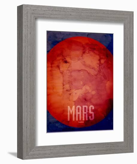 The Planet Mars-Michael Tompsett-Framed Art Print