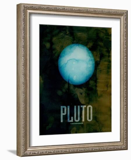 The Planet Pluto-Michael Tompsett-Framed Art Print