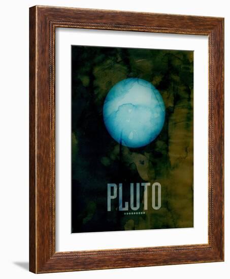 The Planet Pluto-Michael Tompsett-Framed Art Print