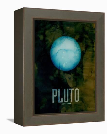 The Planet Pluto-Michael Tompsett-Framed Stretched Canvas