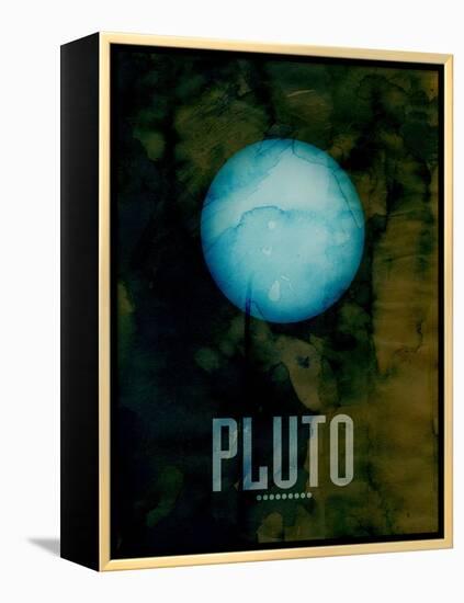 The Planet Pluto-Michael Tompsett-Framed Stretched Canvas