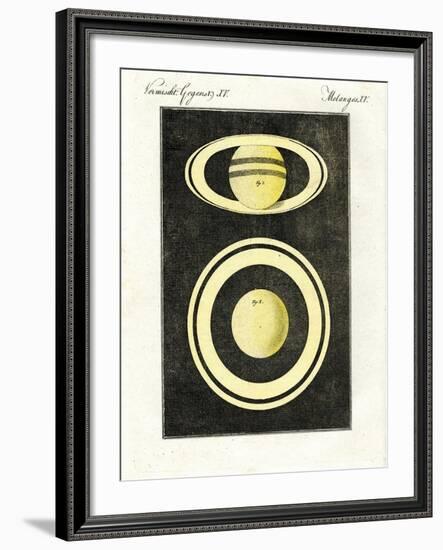 The Planet Saturn and its System of Rings-null-Framed Giclee Print