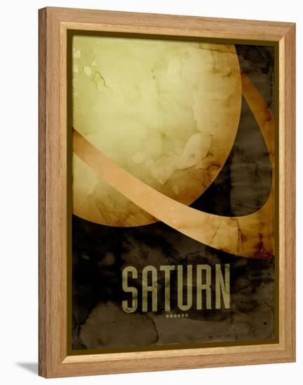 The Planet Saturn-Michael Tompsett-Framed Stretched Canvas