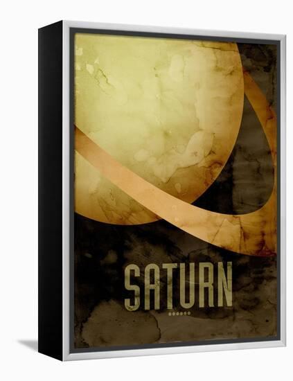 The Planet Saturn-Michael Tompsett-Framed Stretched Canvas