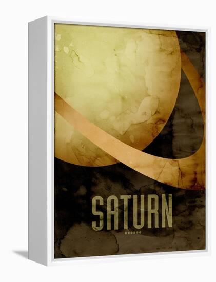 The Planet Saturn-Michael Tompsett-Framed Stretched Canvas