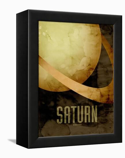 The Planet Saturn-Michael Tompsett-Framed Stretched Canvas