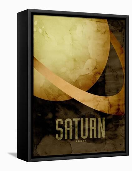 The Planet Saturn-Michael Tompsett-Framed Stretched Canvas