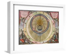 The Planisphere of Brahe, Harmonia Macrocosmica, 1660-Science Source-Framed Giclee Print