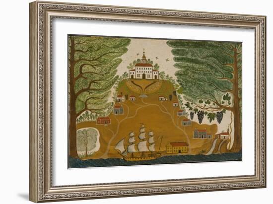 The Plantation, c.1825-American School-Framed Giclee Print