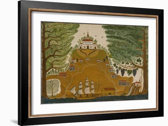 The Plantation, c.1825-American School-Framed Giclee Print