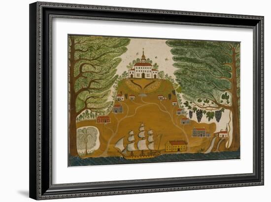 The Plantation, c.1825-American School-Framed Giclee Print