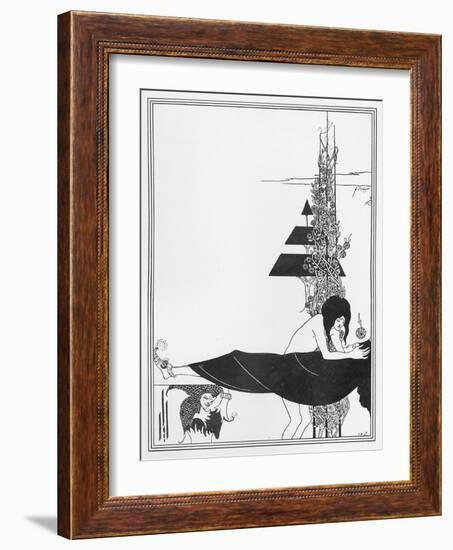 The Platonic Lament, Illustration from 'salome' by Oscar Wilde, 1894-Aubrey Beardsley-Framed Giclee Print