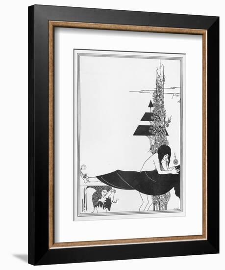 The Platonic Lament, Illustration from 'salome' by Oscar Wilde, 1894-Aubrey Beardsley-Framed Giclee Print