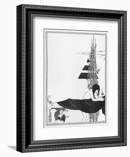 The Platonic Lament, Illustration from 'salome' by Oscar Wilde, 1894-Aubrey Beardsley-Framed Giclee Print