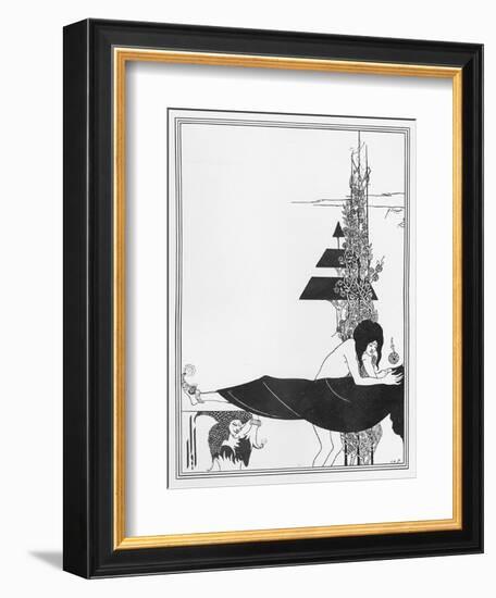 The Platonic Lament, Illustration from 'salome' by Oscar Wilde, 1894-Aubrey Beardsley-Framed Giclee Print