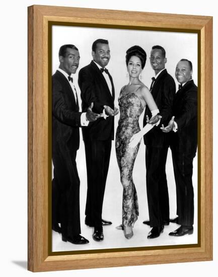 The Platters Groupe De Musiciens Rythm and Blues Chanteurs Noirs-null-Framed Stretched Canvas