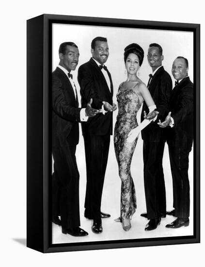 The Platters Groupe De Musiciens Rythm and Blues Chanteurs Noirs-null-Framed Stretched Canvas