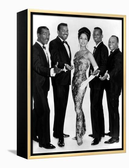 The Platters Groupe De Musiciens Rythm and Blues Chanteurs Noirs-null-Framed Stretched Canvas