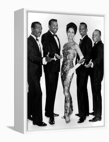 The Platters Groupe De Musiciens Rythm and Blues Chanteurs Noirs-null-Framed Stretched Canvas