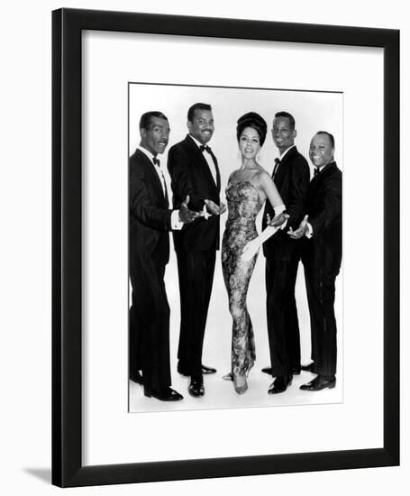 The Platters Groupe De Musiciens Rythm and Blues Chanteurs Noirs-null-Framed Photo