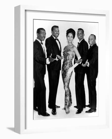 The Platters Groupe De Musiciens Rythm and Blues Chanteurs Noirs-null-Framed Photo